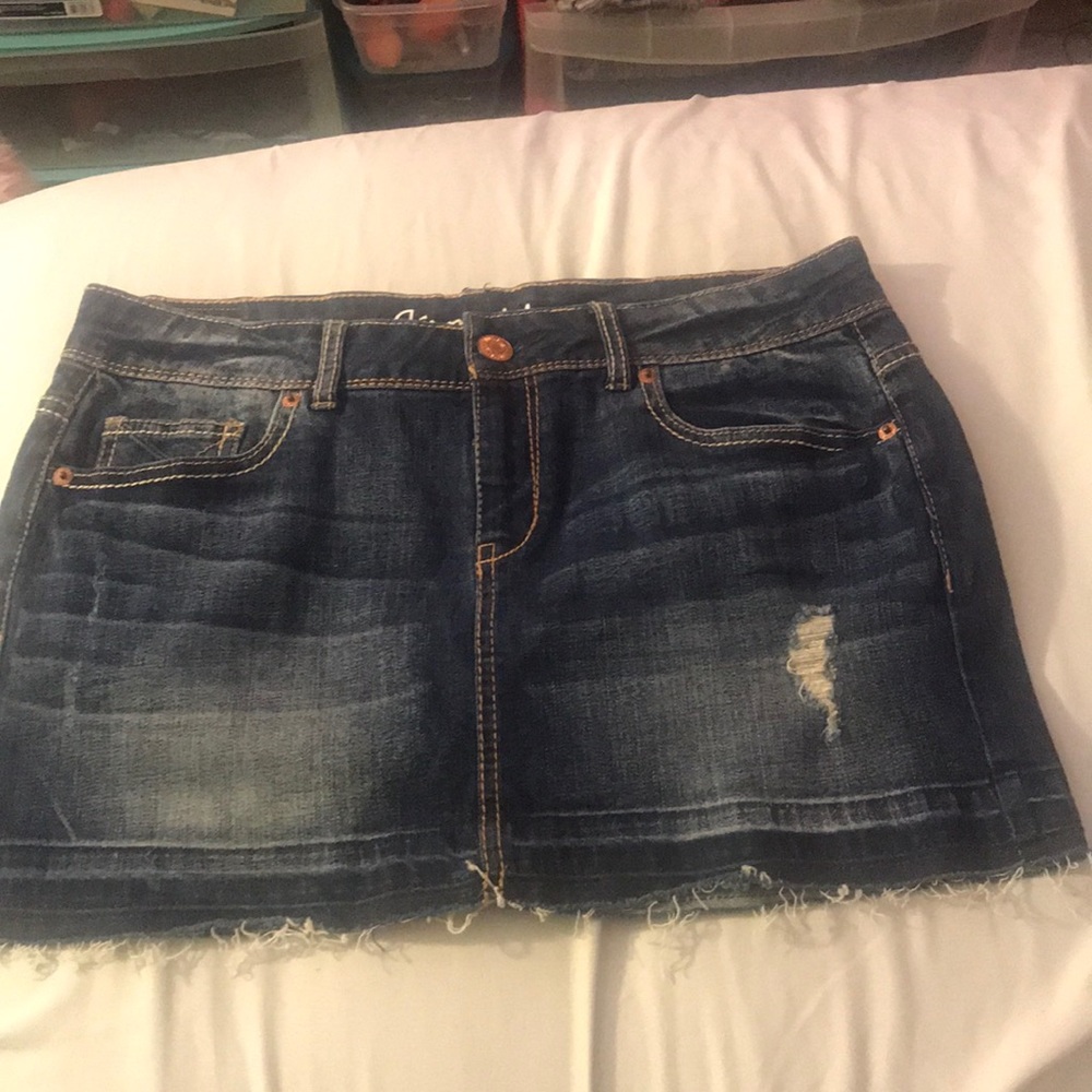 jean skirt